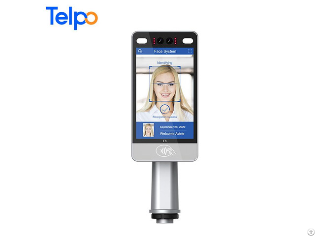 Telpo F8 8 Inch Outdoor Qr Code Rfid Hid Face Recognition Smart Biometric Access Control Products