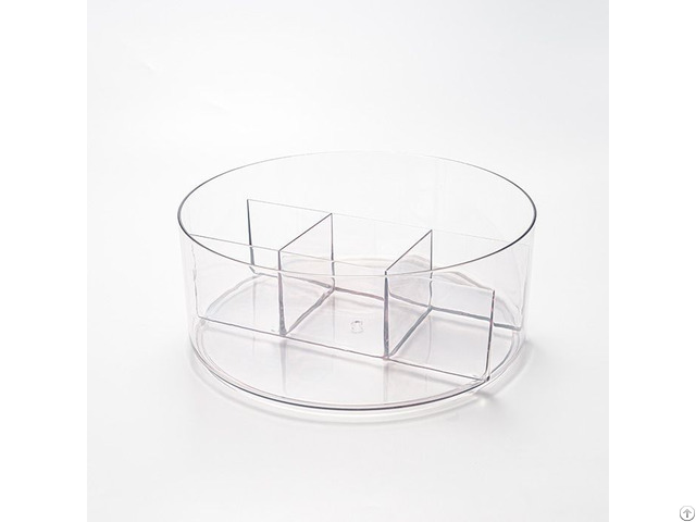 Round Kitchen Rotating Turntable Organization And Storage Container Bin