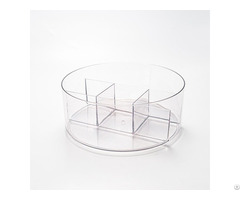 Round Kitchen Rotating Turntable Organization And Storage Container Bin