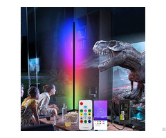 New Coming Rectangular Corner Rgb Nordic Standing Led Light Floor Lamp For Rooms Modern