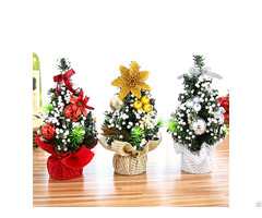 New 20 Cm Green Mini Artificial Led Christmas Tree Table Decoration