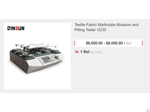 Martindale Abrasion And Pilling Tester Configuration Standard