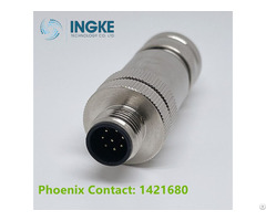 Equivalent Phoenix Contact 1421680 8 Position Circular Connector Plug Female Sockets