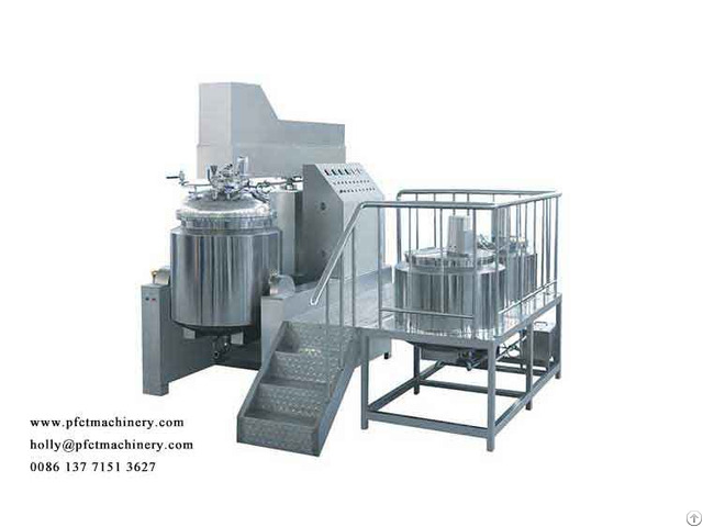 200l Cosmetic Creams Emulsions Blending Emulsifying Machine