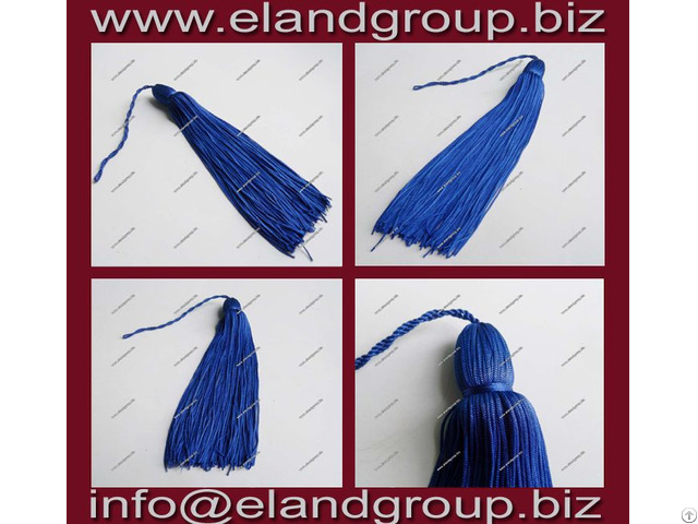 Blue Graduation Cap Tassels