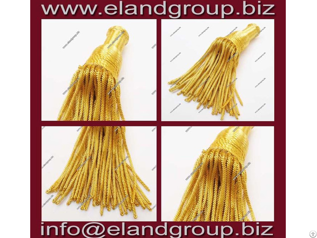 Gold Bullion Wire Tassels