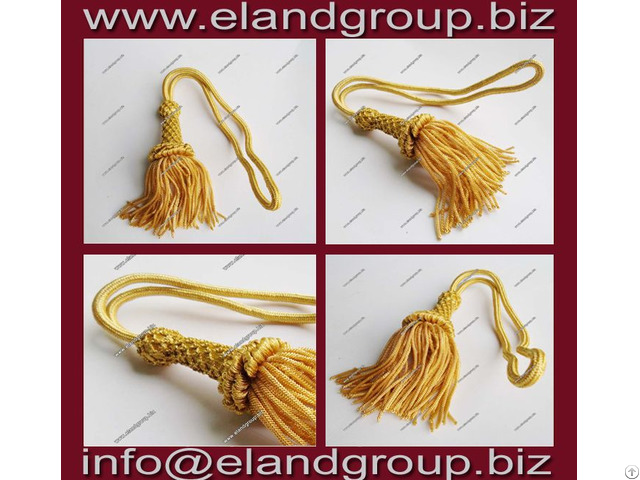 Gold French Bullion Wire Tassels Supplier