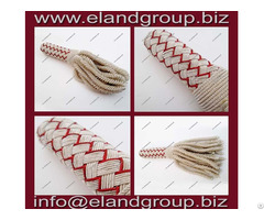 Sash Bullion Tassel Silver And Red