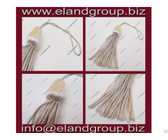 Silver Graduation Bullion Tassel