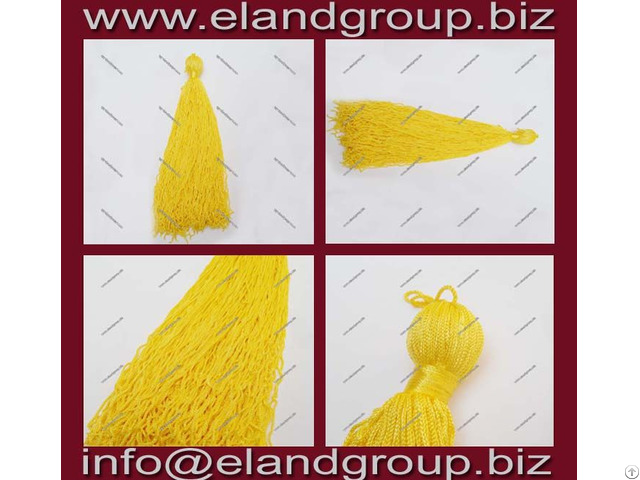 Yellow Graduation Cap Tassels