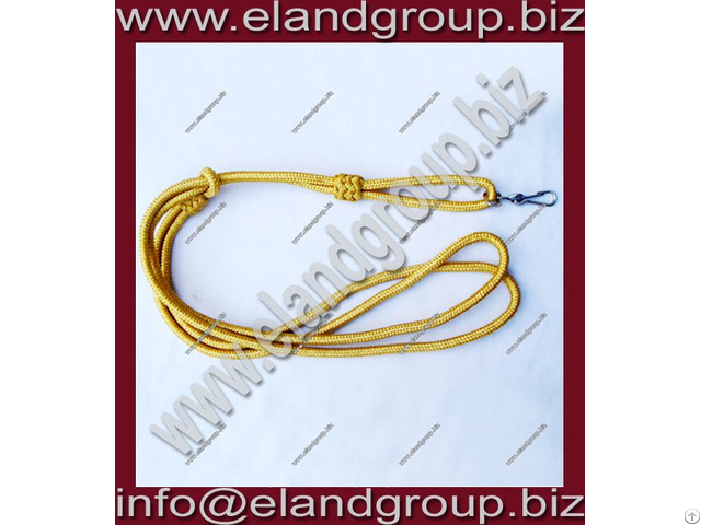 Military Band Gold Lanyard