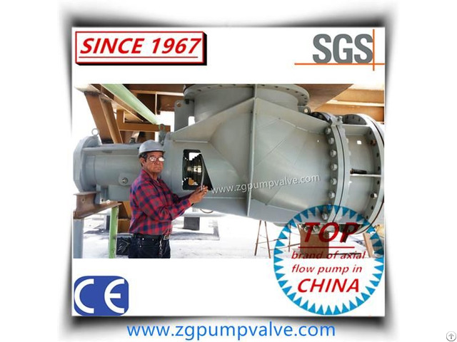 Monel Forced Circulation Propeller Elbow Axial Flow Pump For Brine Industry