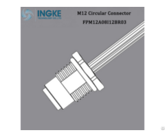 Fpm12a08i12br03 M12 Circular Metric Connector 4 Position