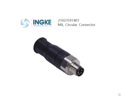 Circular Connector 21023591401 Ingke M8 4 Position Plug Male Pins Screw