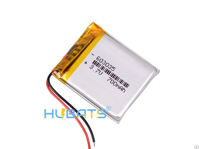 Hubats 603035 700mah 3 7v Li Polymer Battery For Dvr Gps Mp4 Camera Video Recorder