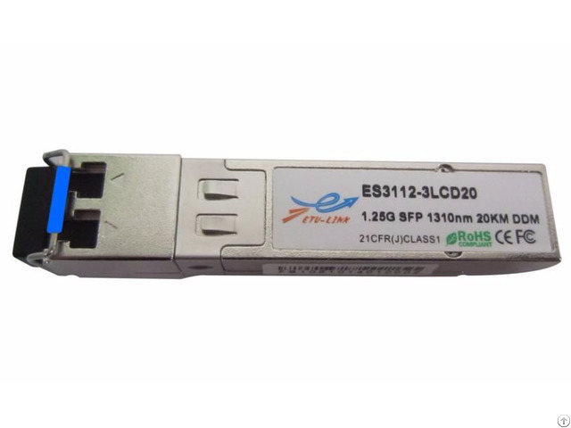 New Cisco Huawei Compatible 1.25g Sgmii Sfp 1000base 1310nm Sm Optical Transceiver 20km