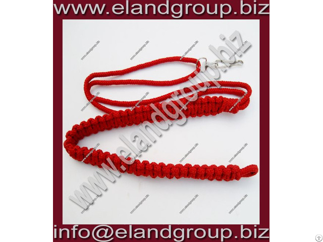 Military Red Uniform Lanyard