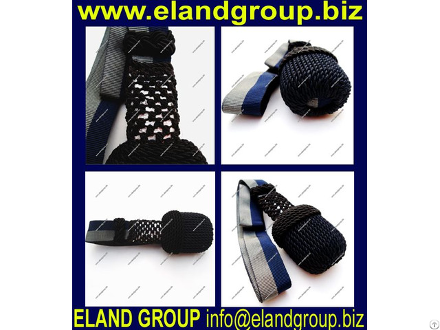 Black And Blue Silk Sword Knot