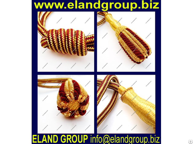 Gold And Burgundy Sword Knot