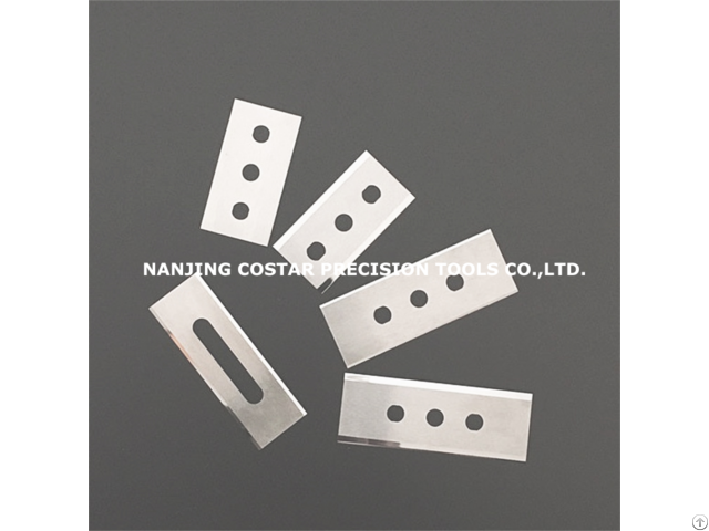 Tungsten Carbide 3 Holes Blade For Cutting Thin Film Pe Pet Pp Bopp