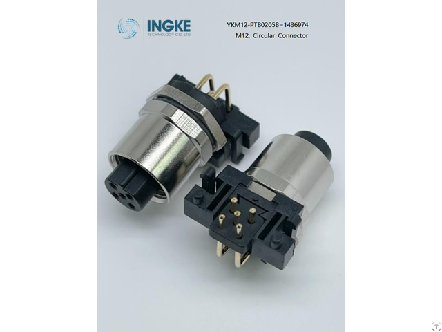 Ingke Ykm12 Ptb0205b Direct Substitute Of 1436974 M12 8 Position Circular Connector