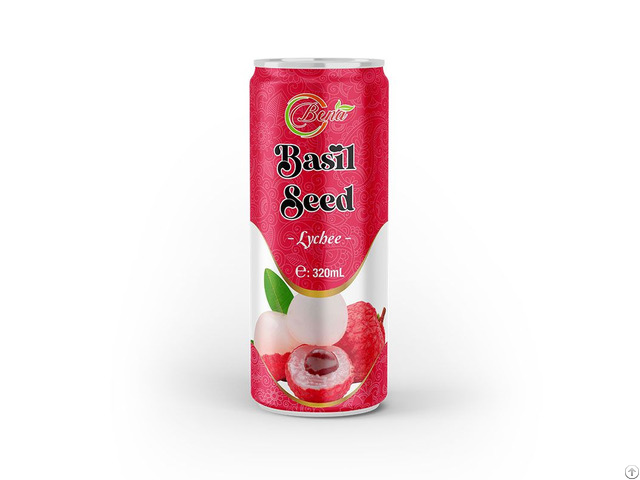 Lychee Mix Basil Seed Drink Own Brand From Bena Exporter
