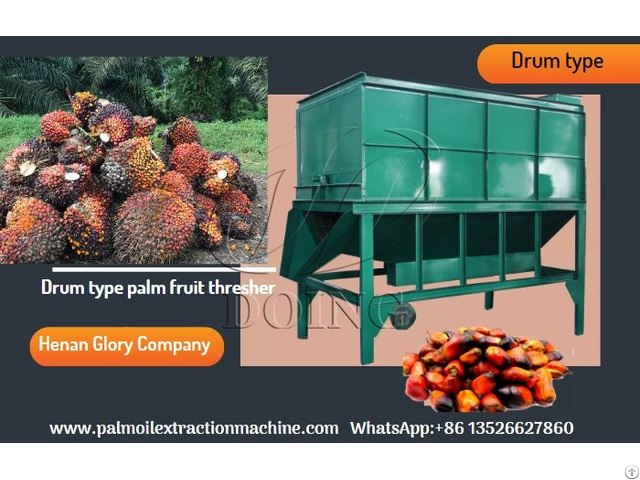 High Efficiency Low Investment Palm Fruit Bunches Thresher Cpo Processing Machine