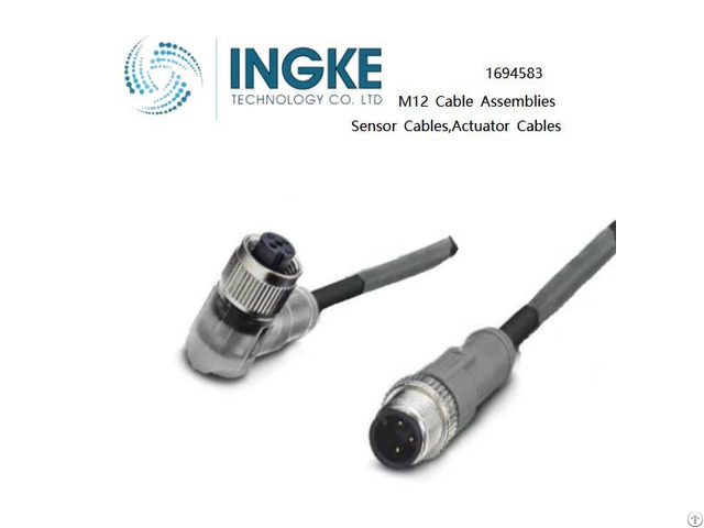 Ingke 1694583 M12 Cable Assemblies Sensor Actuator Cables