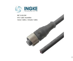 Ingke Rkt 8 661 2m M12 Cable Assemblies Sensor Actuator Cables 3 Poles Straight Connector