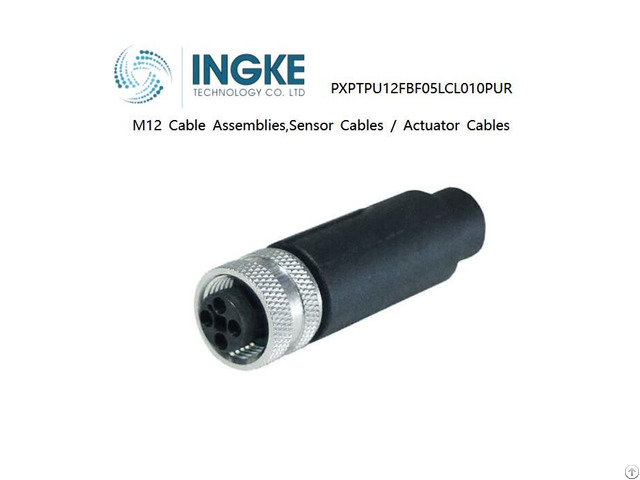 Ingke Pxptpu12fbf05lcl010pur M12 Cable Assemblies Sensor Cables