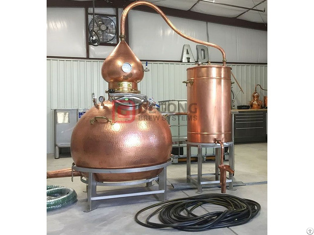 300l Copper Pot Still Alcohol Whiskey Vodka Distillation Equipment