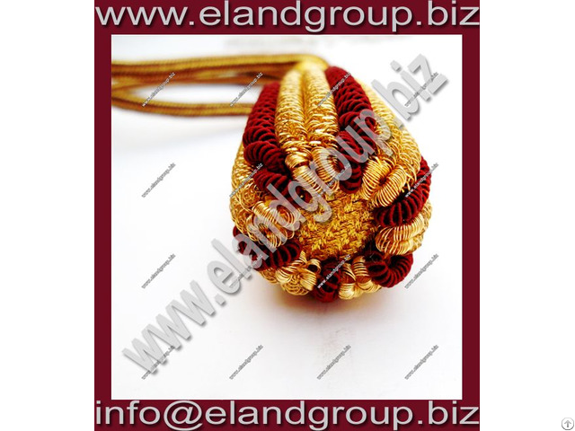 Gold Burgundy Sword Knot