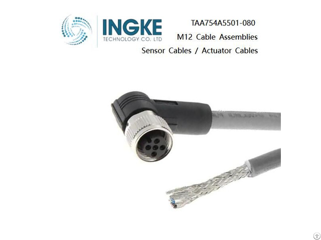 Ingke Taa754a5501 080 M12 Cable Assemblies Sensor Actuator Cables