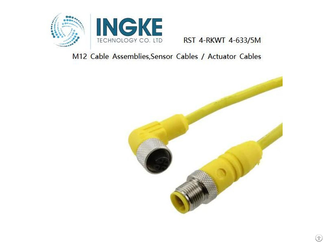 Ingke Rst 4rkwt 4 633 5m M12 Cable Assemblies Sensor Actuator Cables