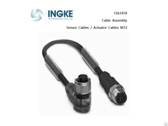 Ingke 1563478 Sensor Actuator Cables M12 Cable Assembly