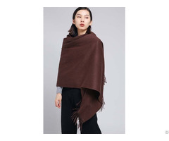 Dark Brown Cashmere Scarf Wrap Womens