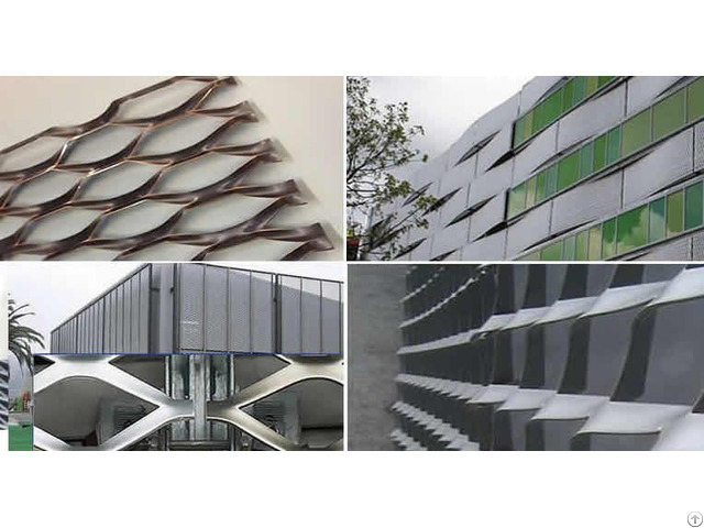 Decorative Expanded Metal Mesh For Architectural Cladding