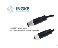 Ingke M12b05fl 12bfl Sd002 Circular Connector M12 Cable Assemblies Sensor Cables