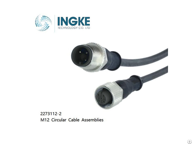 Ingke 2273112 2 M12 Circular Cable Assemblies Sensor Actuator Cables