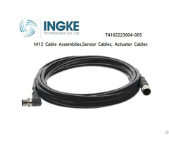 Ingke T4162223004 005 M12 Cable Assemblies Sensor Actuator Cables