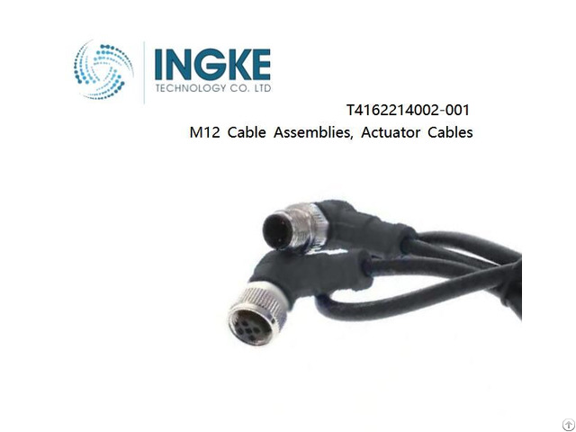 Ingke T4162214002 001 M12 Cable Assemblies Actuator Cables Male To Female