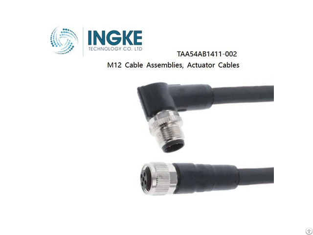 Ingke Taa54ab1411 002 M12 Cable Assemblies Actuator Cables Male To Female 4position