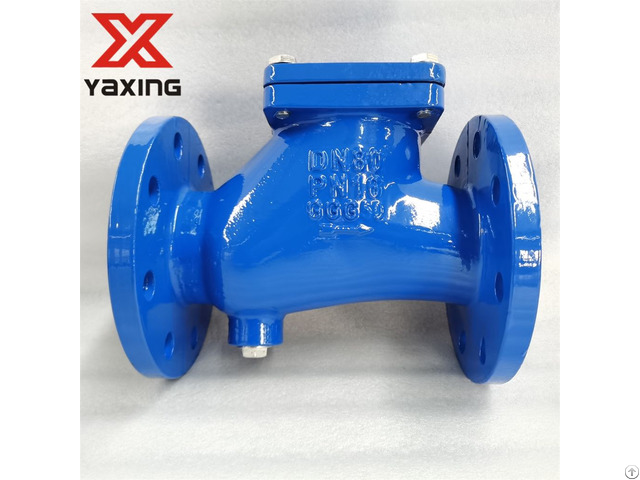 Din3202 F6 Ductile Iron Flange Ball Check Valve For Water