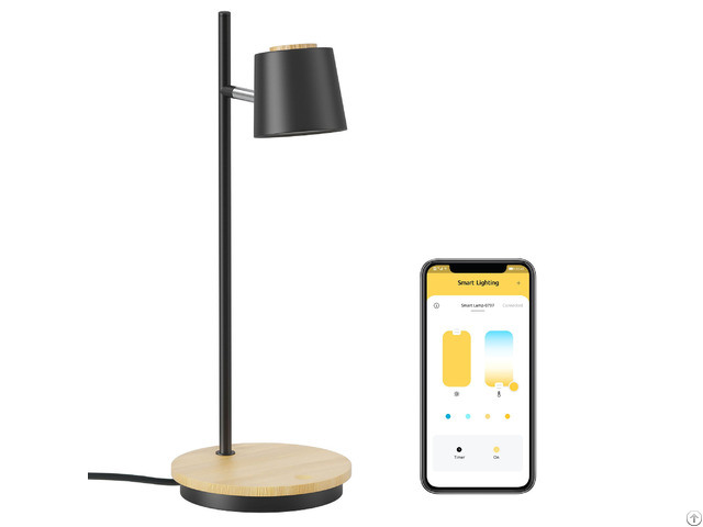 Smart Bluetooth Led Table Lamp With Wireless Charger And Usb