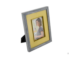 Mdf Photo Frame Vintageand Modern Style Gray With Slightly White Distress Ractangular 18f129