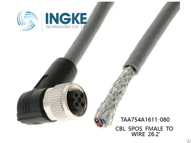Taa754a1611 080 Ingke Cbl 5pos Fmale To Wire 26 2