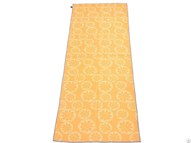 New Design Custom Digital Printing Quick Dry Microfiber Yoga Towel With Bag