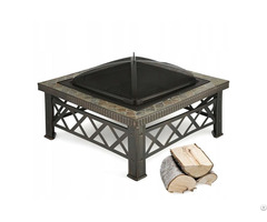 Roman Column Pattern Slate Firepit Sj Ft037