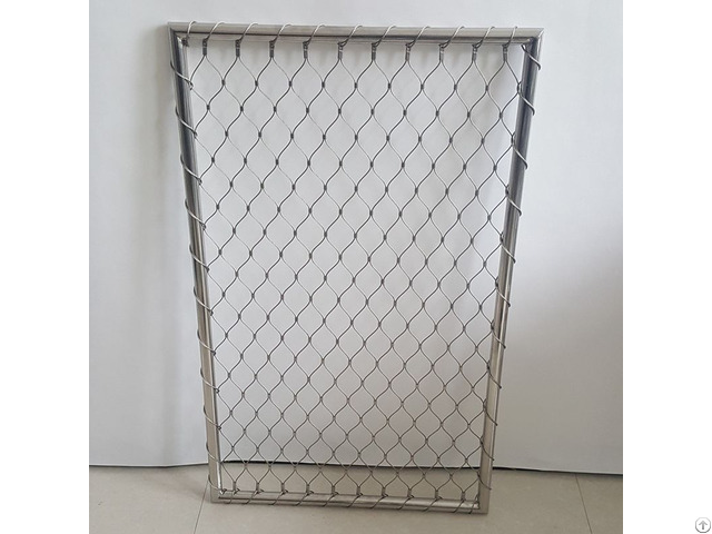 Stainless Steel Wire Rope Ferrule Net With Frame