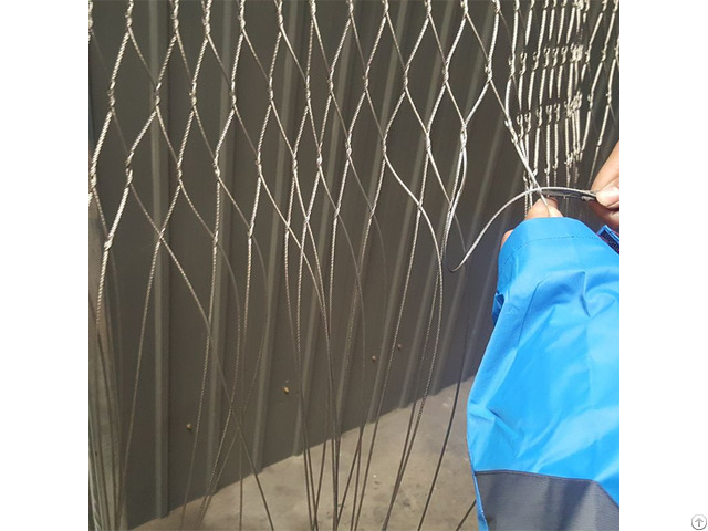 Aisi316 Stainless Steel Hand Woven Cable Net